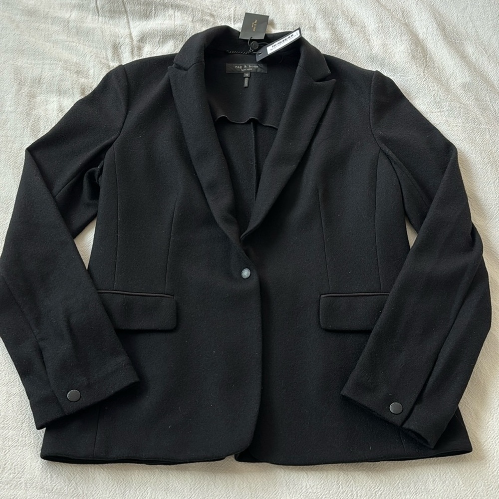 NWT Rag & Bone Slade Felted Wool Blazer